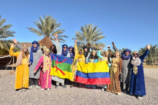 ruta de cine por Marruecos jaima en Marruecos viajeros desde Colombia